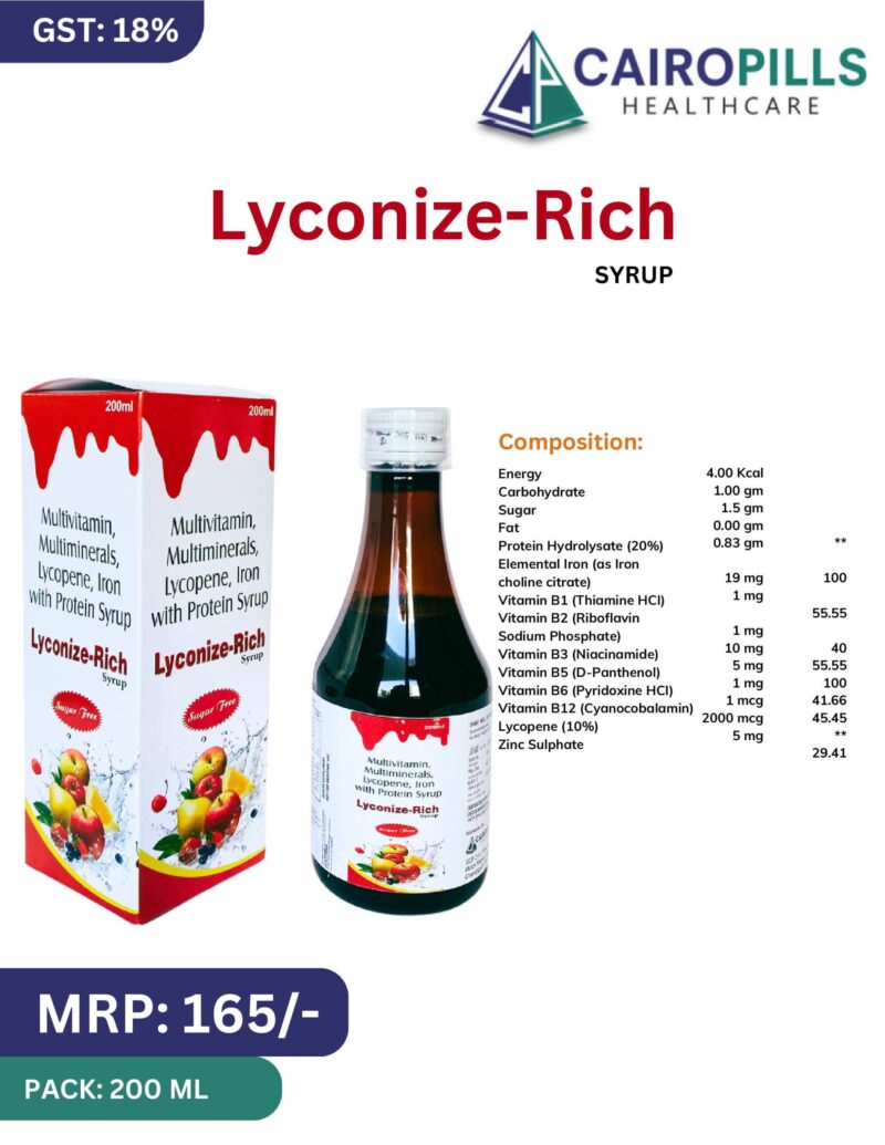 LYCONIZE-RICH SYRUP